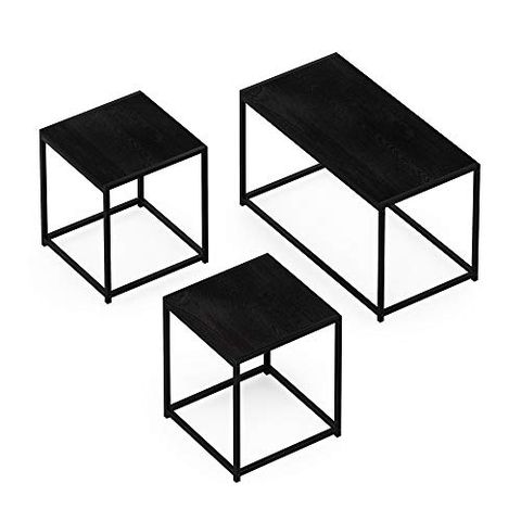 Furinno Camnus Modern Living Room Table Set With One Coffee Table And ... for Designing Your Ideal Living Room with the Americano Table Collection
